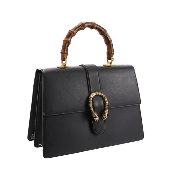 Dionysus Bamboo Top Handle Bag - Picture 2 of 11